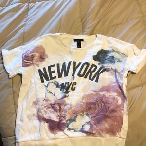 Short sleeve sweatshirt-feel T-shirt